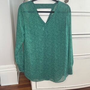 Cabi V-neck semi sheer top